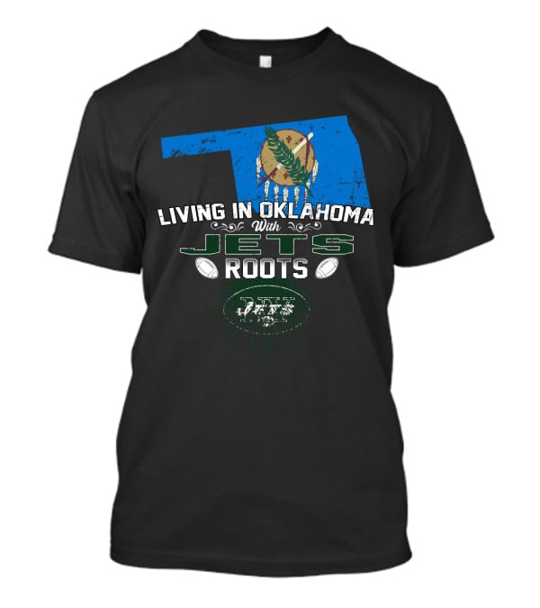 Oklahoma Pride Meets Jets Heritage With Football Flair T-Shirt