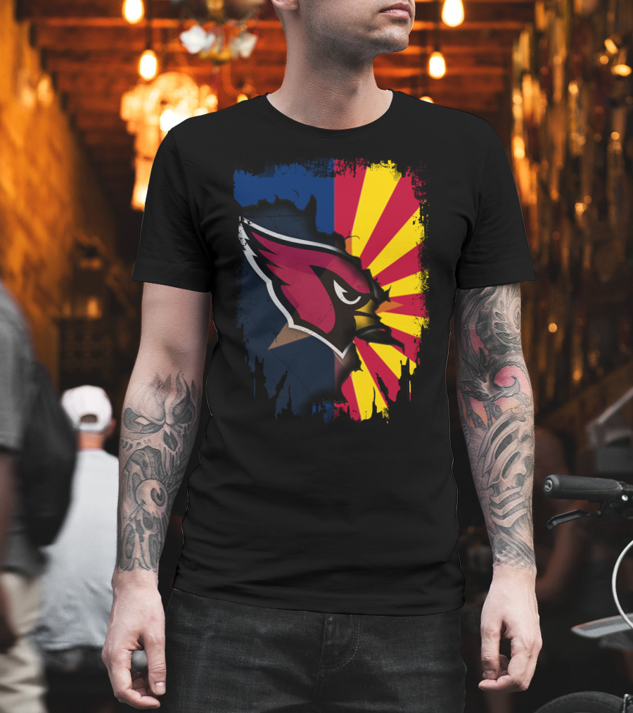 Arizona Cardinals Together State Pride Flag Burst T-Shirt