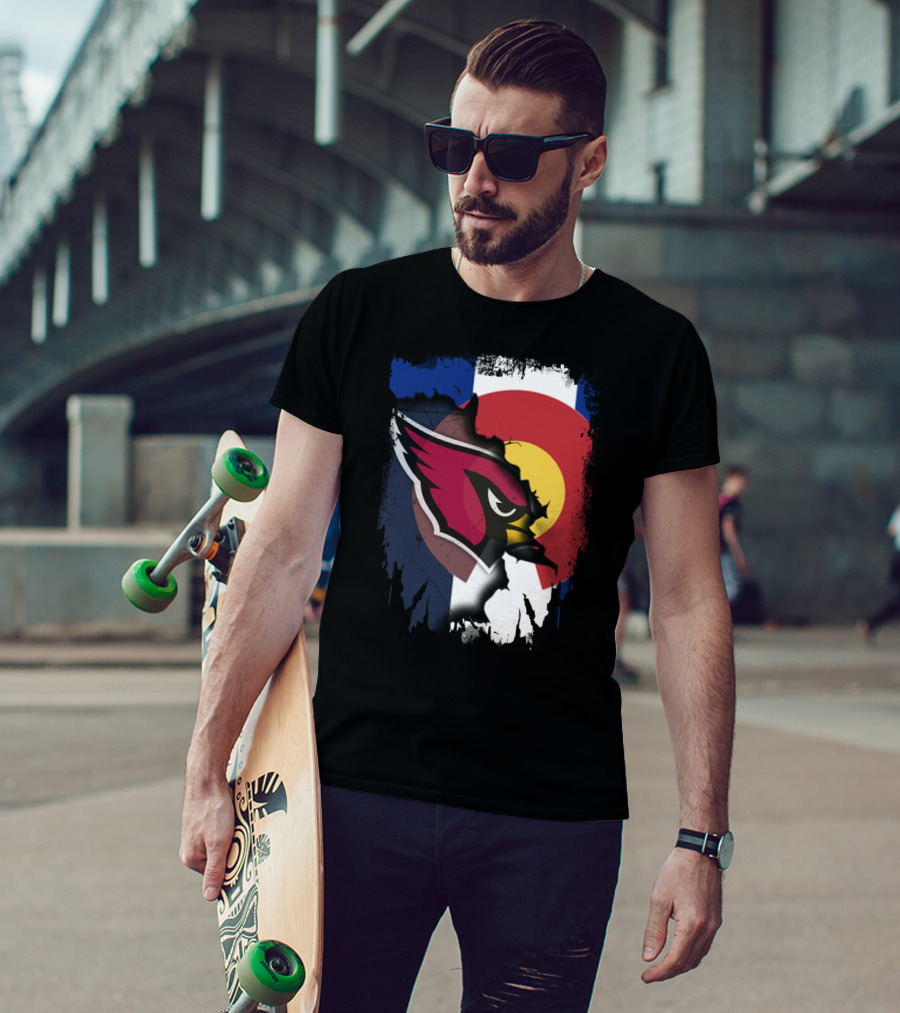 Together Colorado Cardinals Flag Fusion T-Shirt