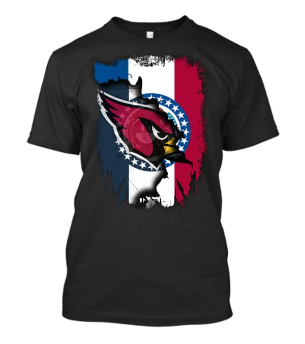 Together Missouri Cardinals State Pride Flag Fusion T-Shirt