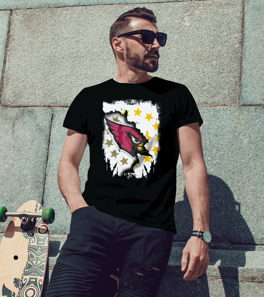Rhode Island Together With Cardinal And Stars T-Shirt