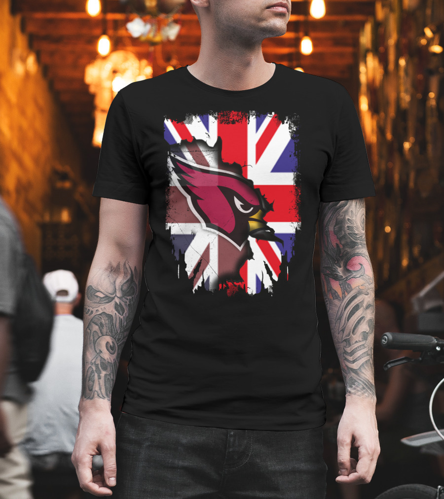 United Kingdom Union Jack With Cardinals T-Shirt