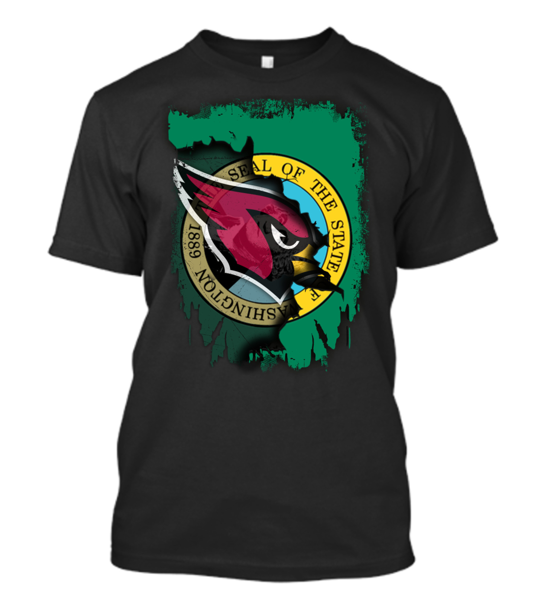 Washington State Seal Cardinals Integration T-Shirt