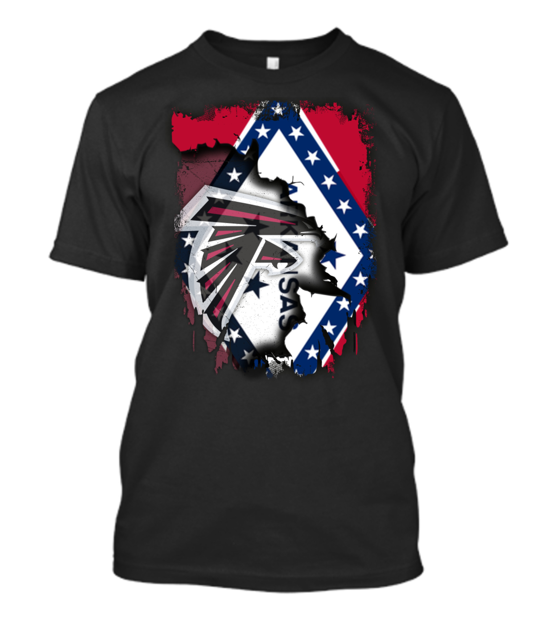 Arkansas Flag With Atlanta Falcons T-Shirt