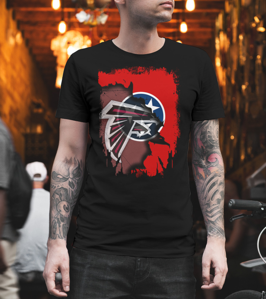Together Tennessee Falcons State Flag Fusion T-Shirt