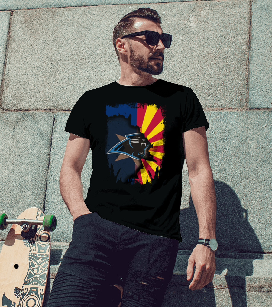 Arizona Panthers Unity With Sunburst Flag T-Shirt