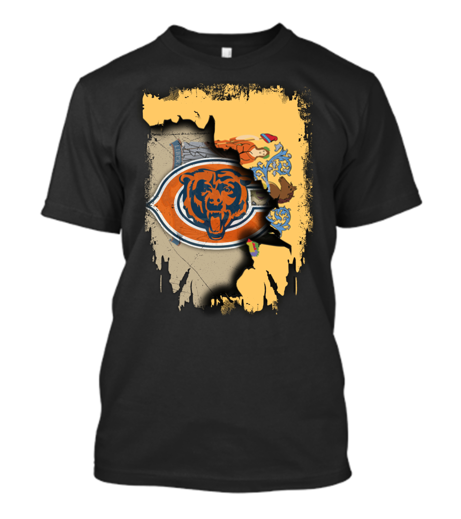 New Jersey Bears Emblem With State Map T-Shirt