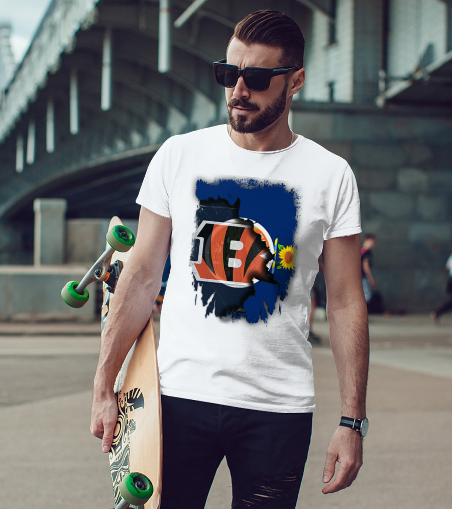 Kansas Bengals Sunflower Collaboration T-Shirt