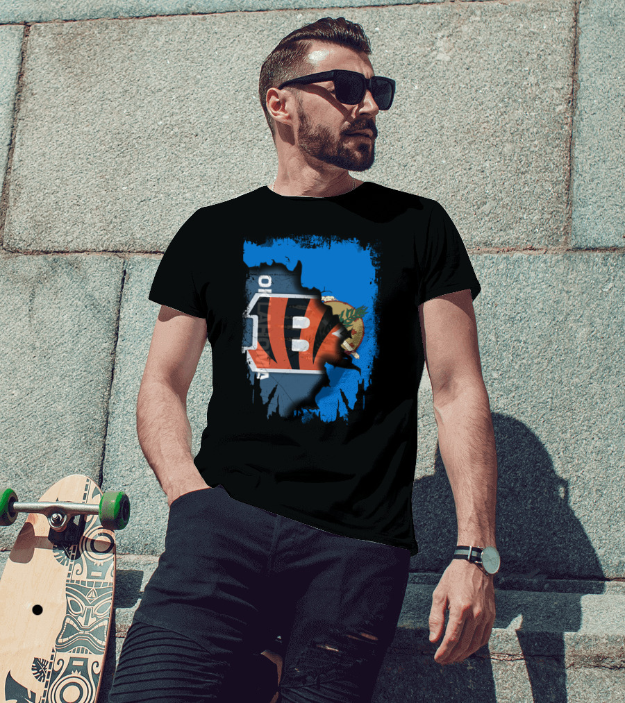Together Oklahoma Bengals Iconic Symbol Fusion T-Shirt