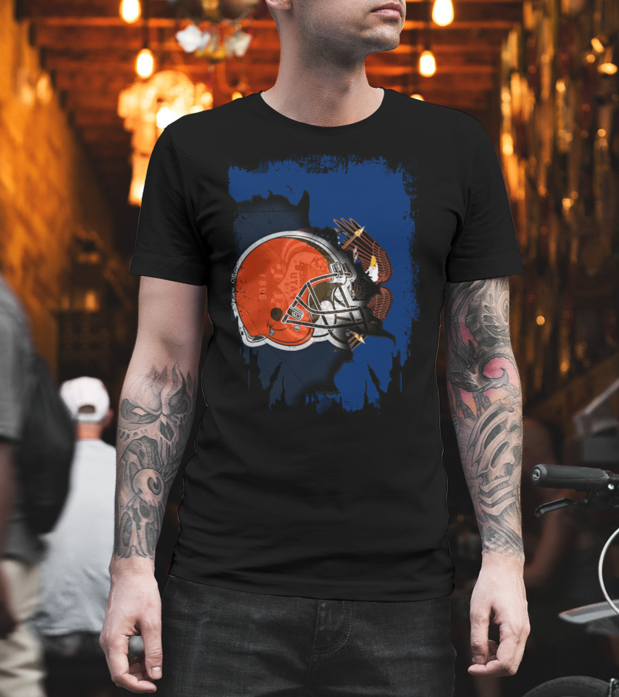 Together Utah Browns Helmet And Eagle T-Shirt