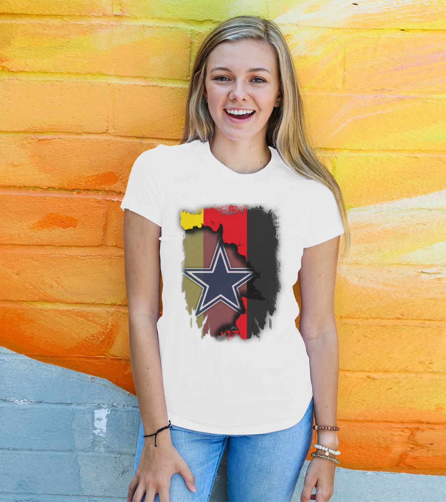 Germany Flag With Cowboys Star T-Shirt