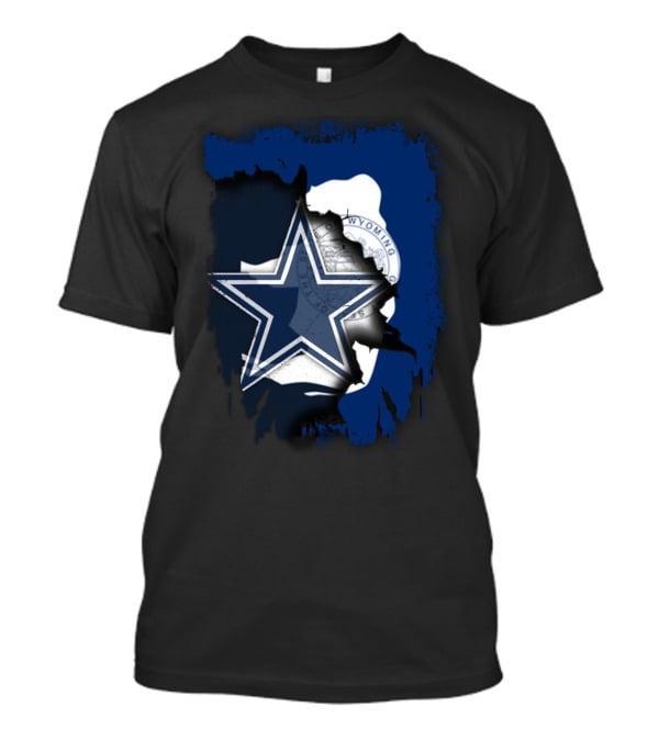 Wyoming Cowboys Star Emblem With State Seal T-Shirt