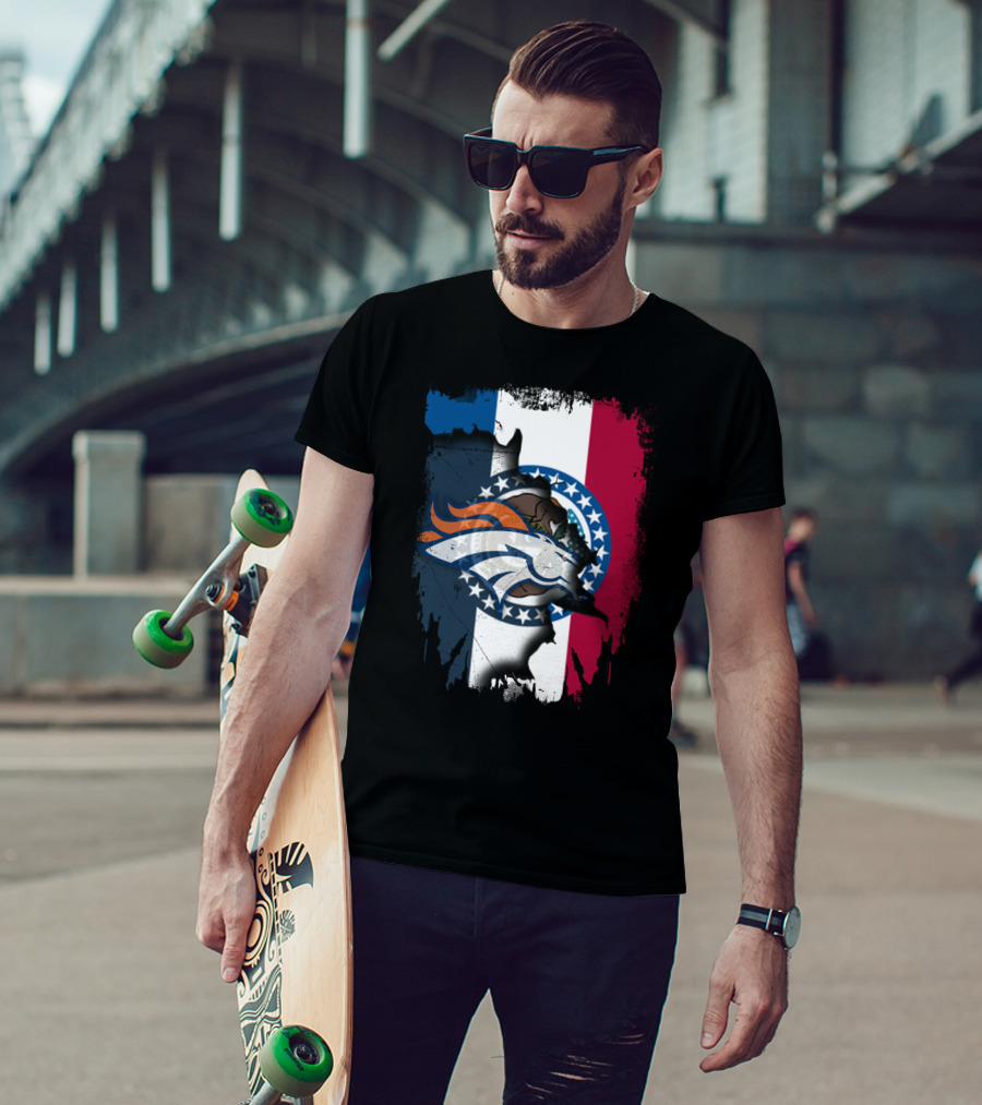 Together Missouri Broncos Flag Iconic T-Shirt