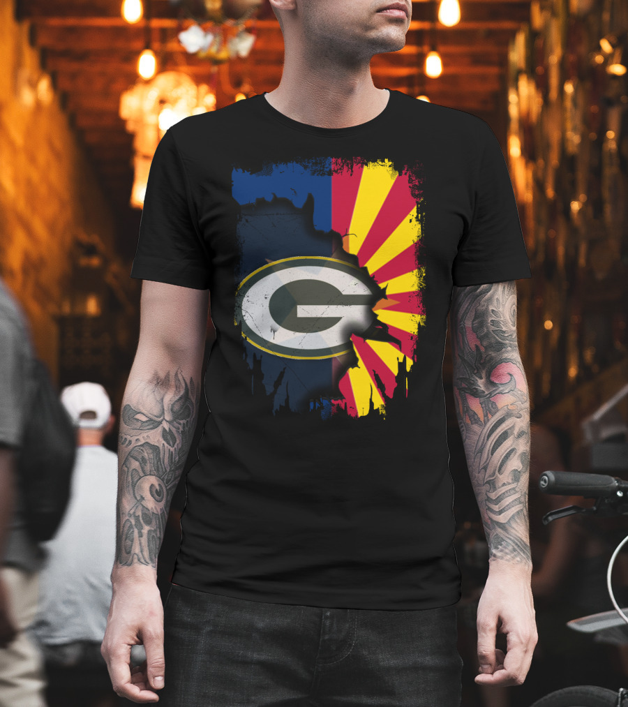 Together Arizona Green Bay Packers Fusion T-Shirt