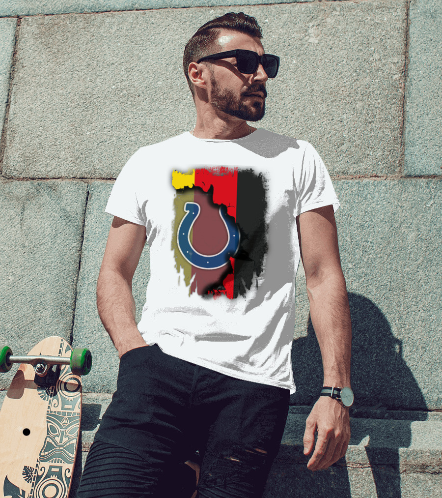 Germany Colors With Colts Horseshoe T-Shirt