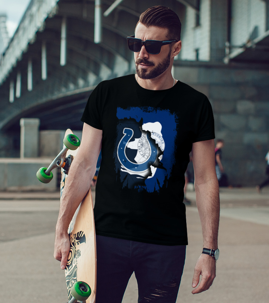 Together Wyoming The State With Colts T-Shirt