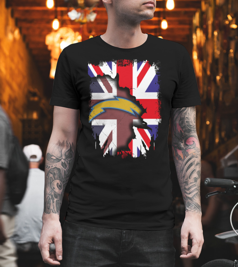 Together United Kingdom Flag With Chargers T-Shirt