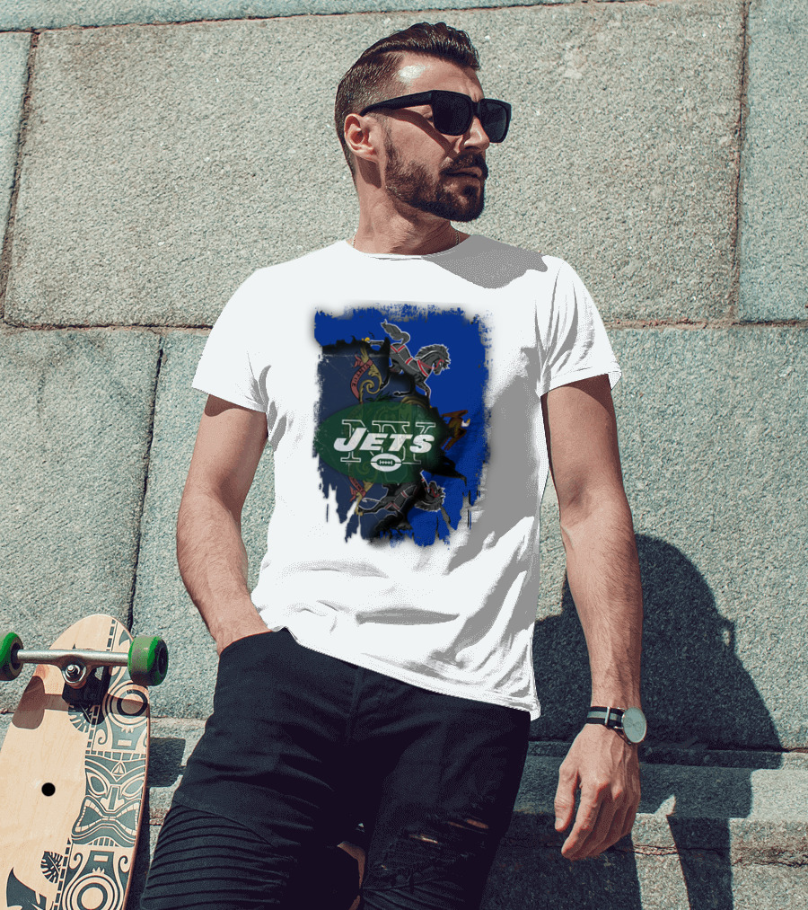 Jets Together Pennsylvania Crest Lions T-Shirt