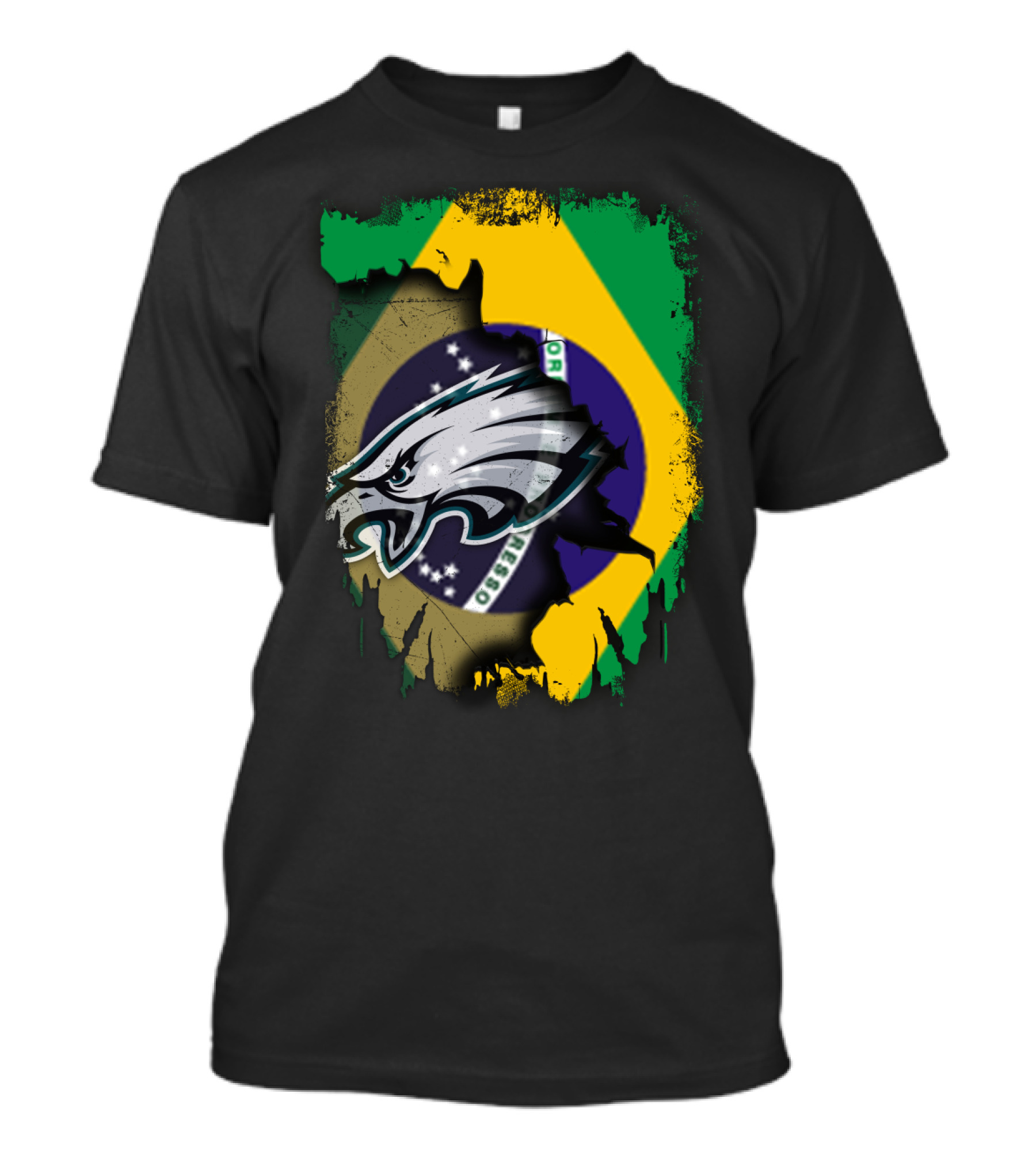 Together Brazil Philadelphia Eagles Fusion T-Shirt