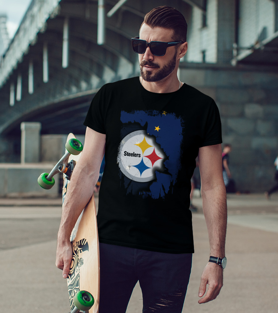 Together Alaska Steelers Logo And State T-Shirt