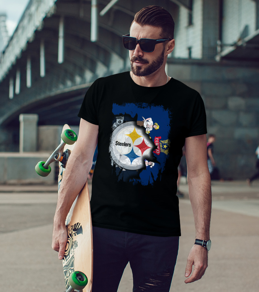 Steelers Maine Dirigo Logo Fusion T-Shirt
