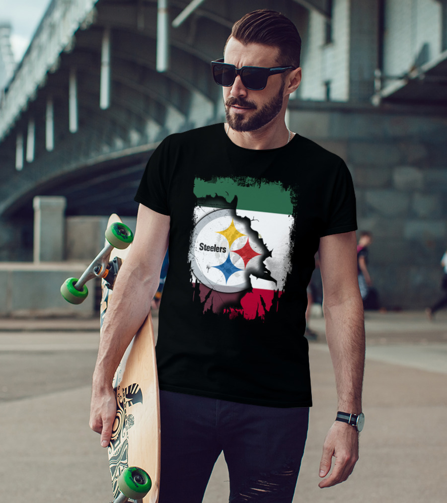 Steelers Mexico Flag Collaboration T-Shirt