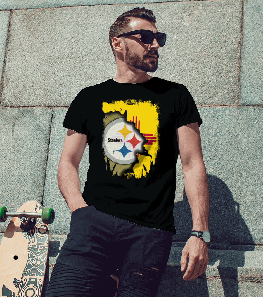 Steelers New Mexico Zia Symbol Fusion T-Shirt