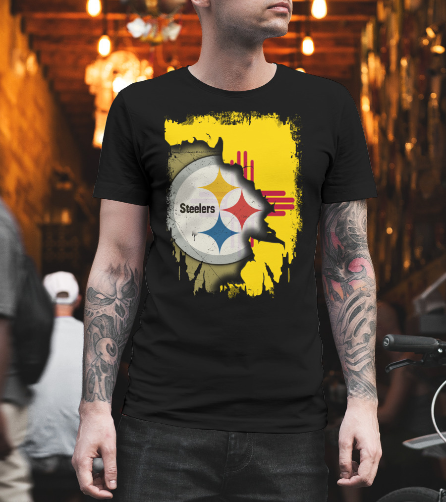 Steelers New Mexico Zia Symbol Fusion T-Shirt