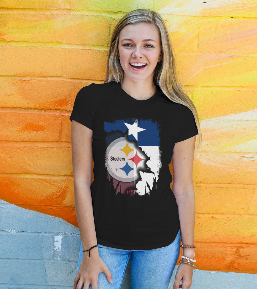 Steelers Texas Flag Fusion T-Shirt