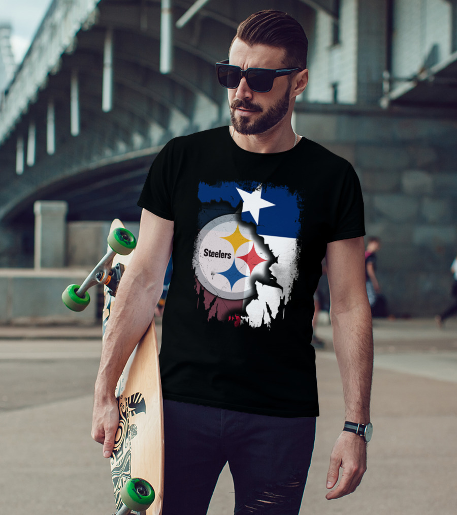 Steelers Texas Flag Fusion T-Shirt