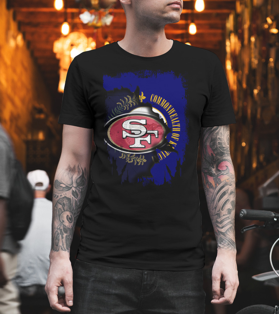 Commonwealth of Kentucky With 49ers SF T-Shirt