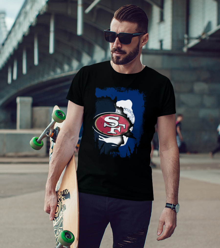 Wyoming Collaboration With San Francisco 49ers T-Shirt