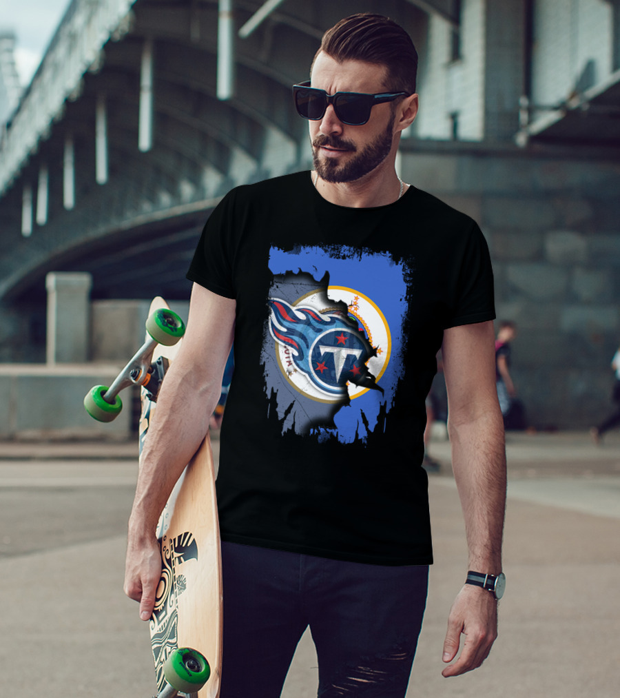 Together Minnesota Tennessee Titans Fusion T-Shirt