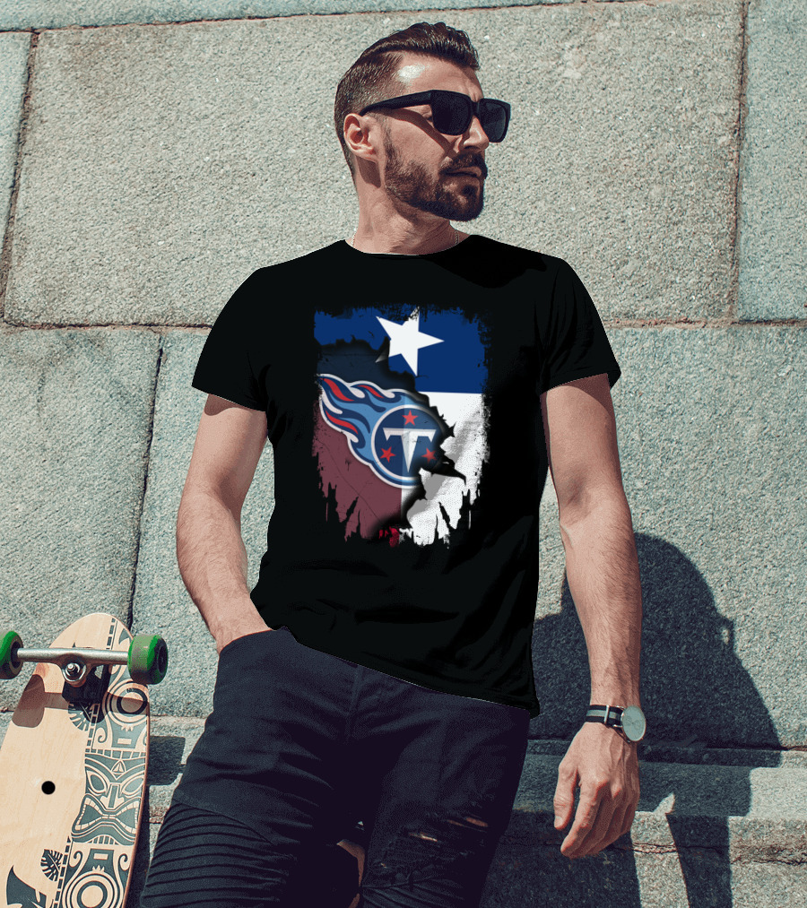 Together Titans Texas Flag Fusion T-Shirt