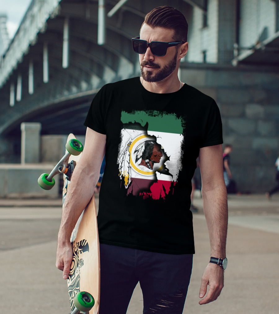 Together Mexico Redskins Flag T-Shirt