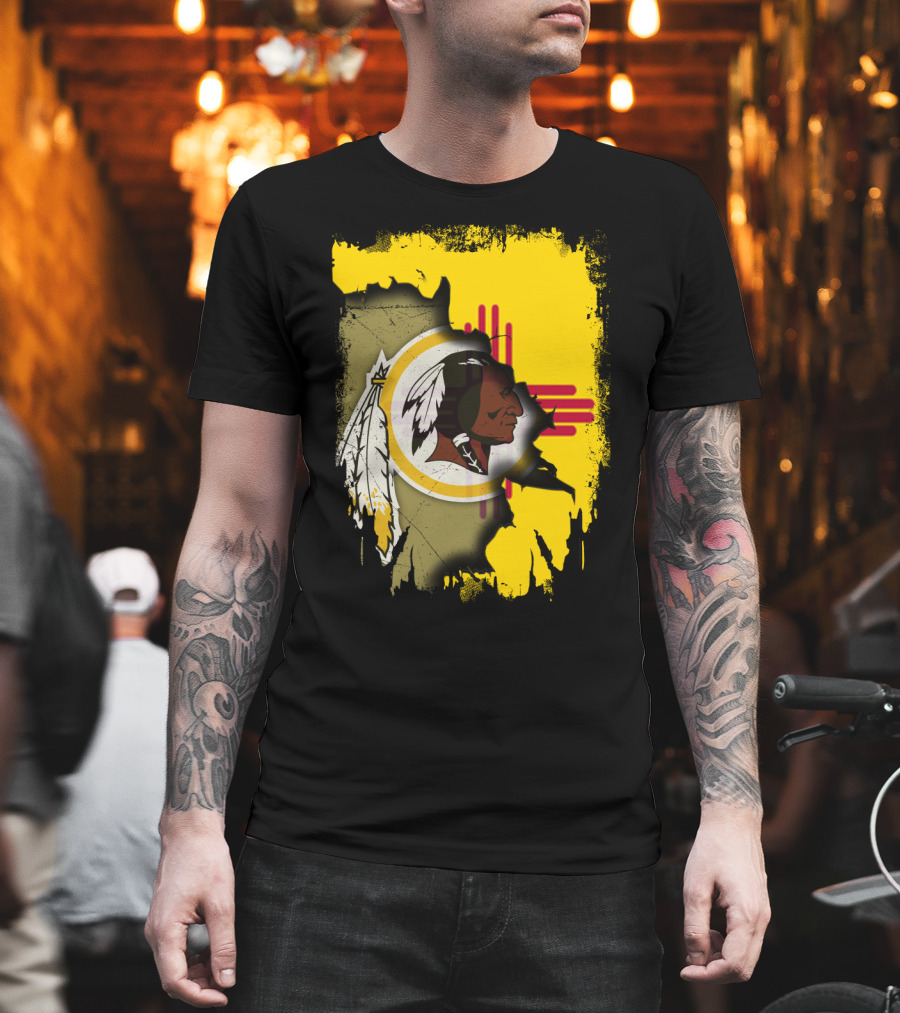 New Mexico Together Redskins Logo Zia Symbol T-Shirt