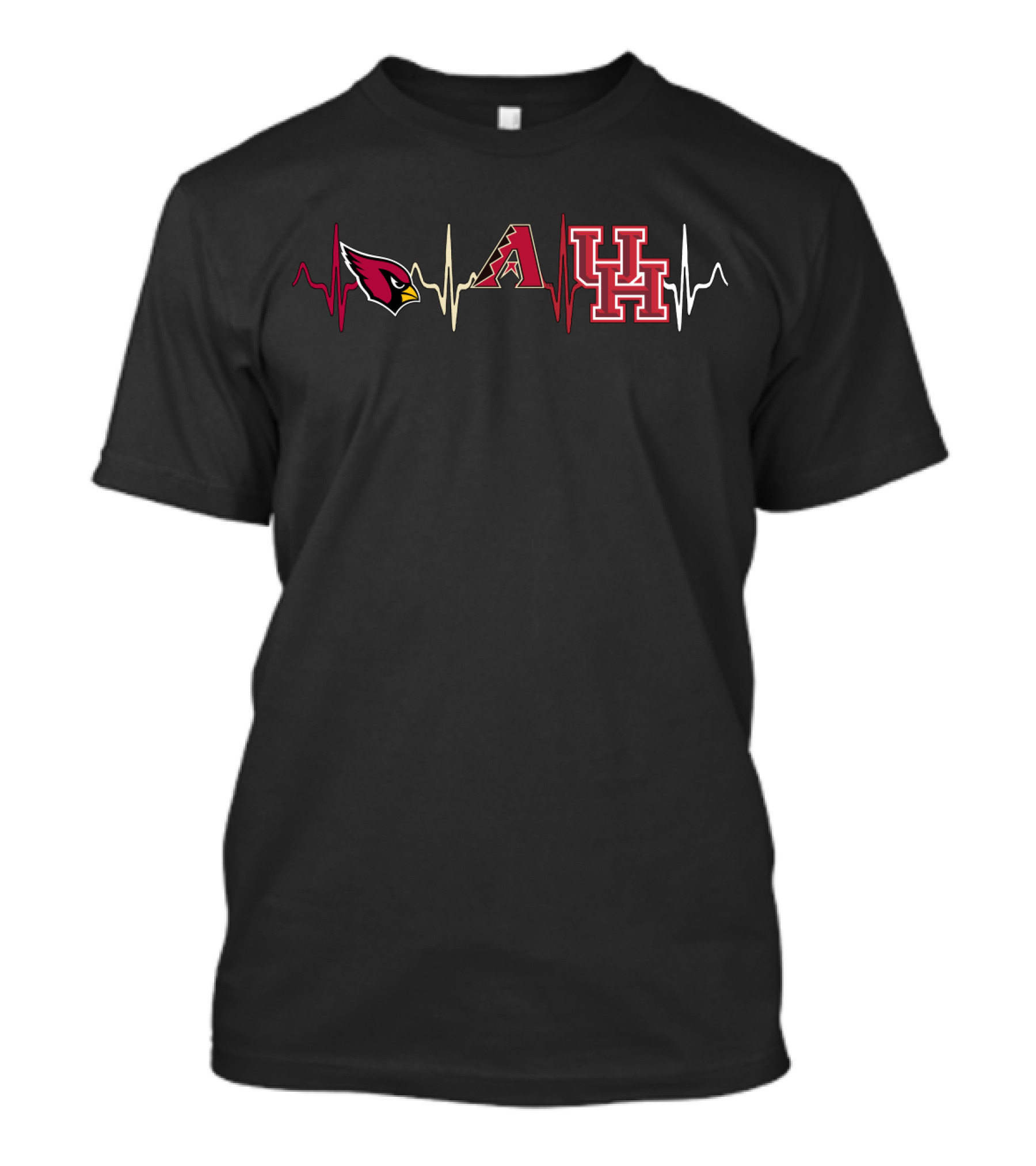 Cardinals Diamondbacks Uh Heartbeat T-Shirt