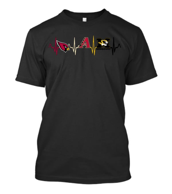 Love Cardinals Arizona Diamondbacks Mizzou Mti Sports Fandom T-Shirt