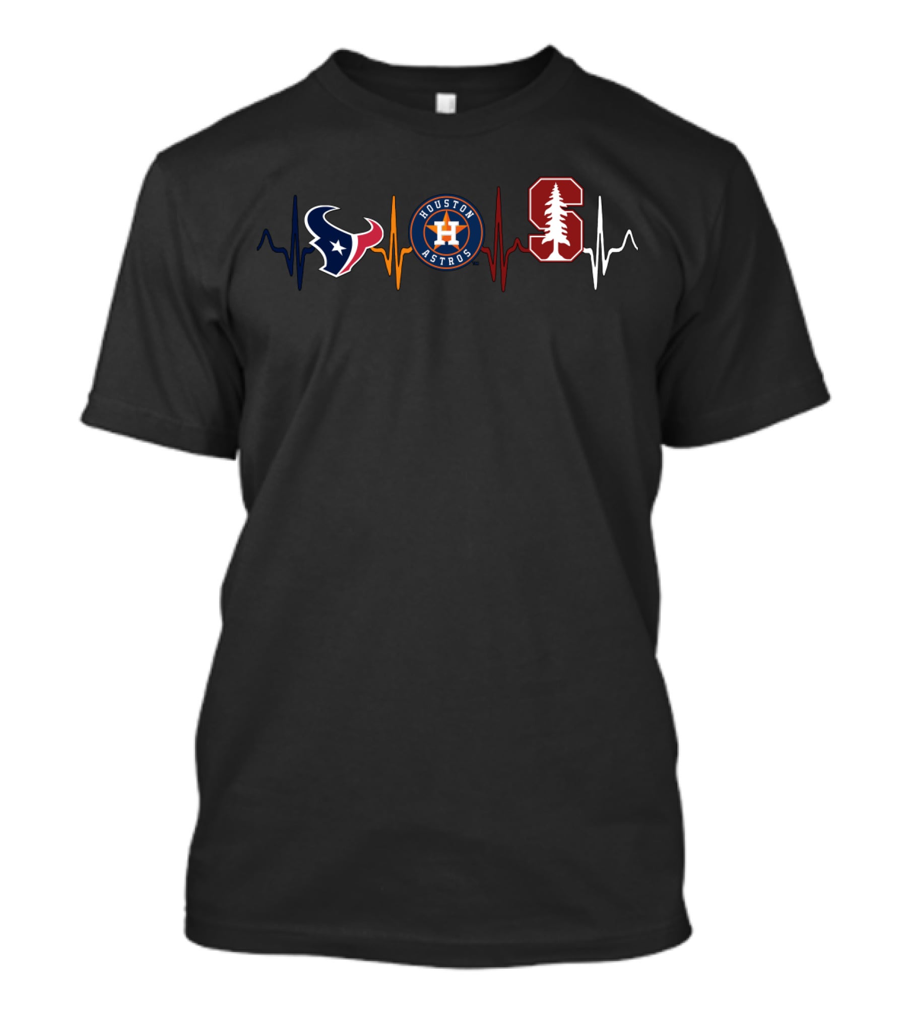 Texans Houston Astros Stanford Heartbeat T-Shirt