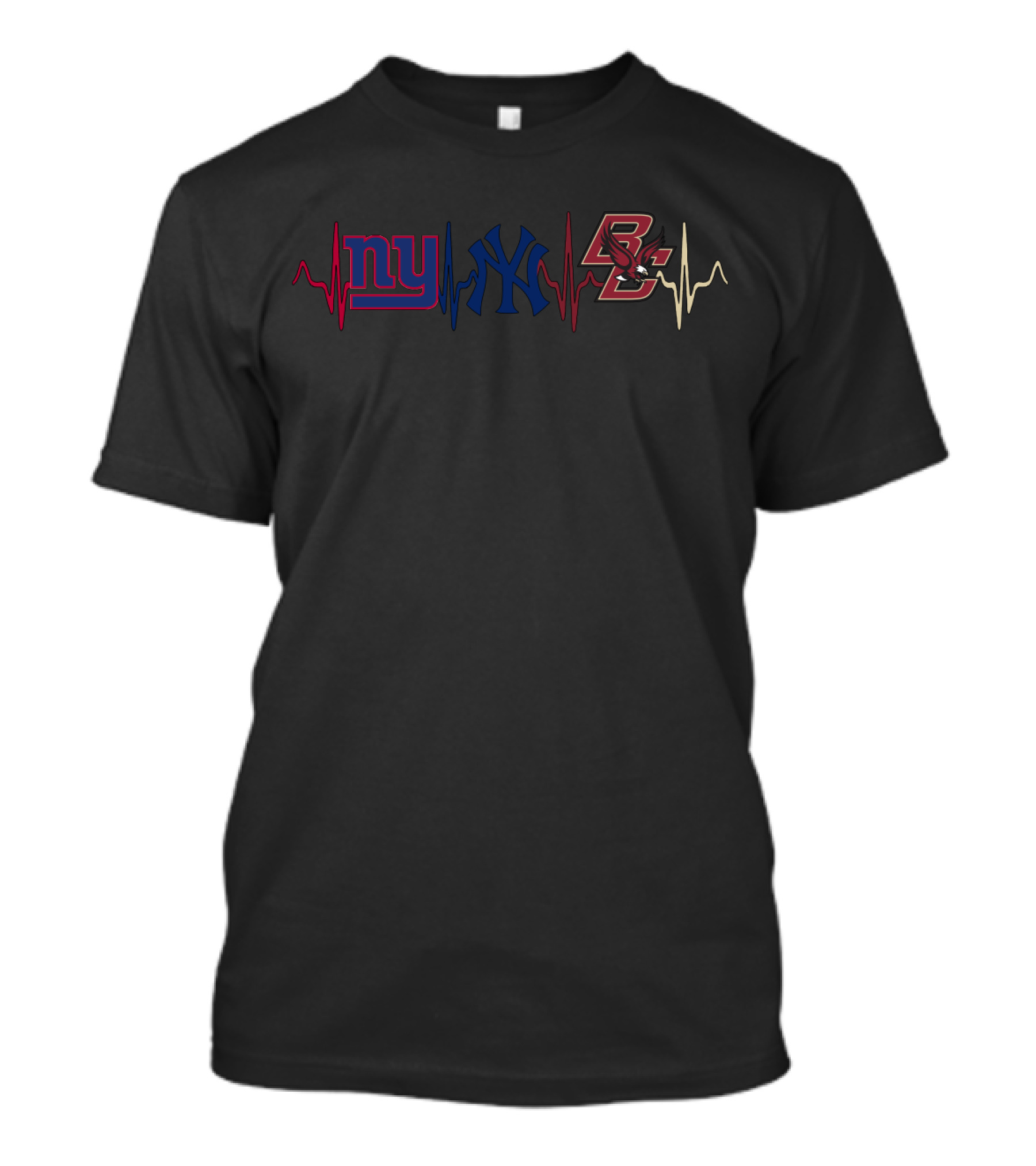 Heartbeat Giants Yankees Bc T-Shirt