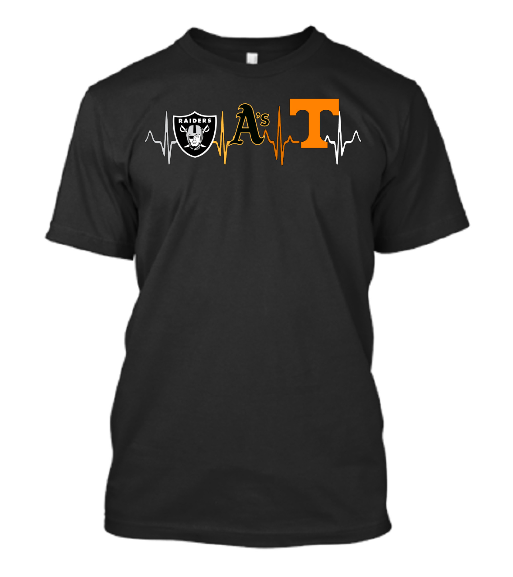 Raiders Athletics Tennessee Heartbeat T-Shirt