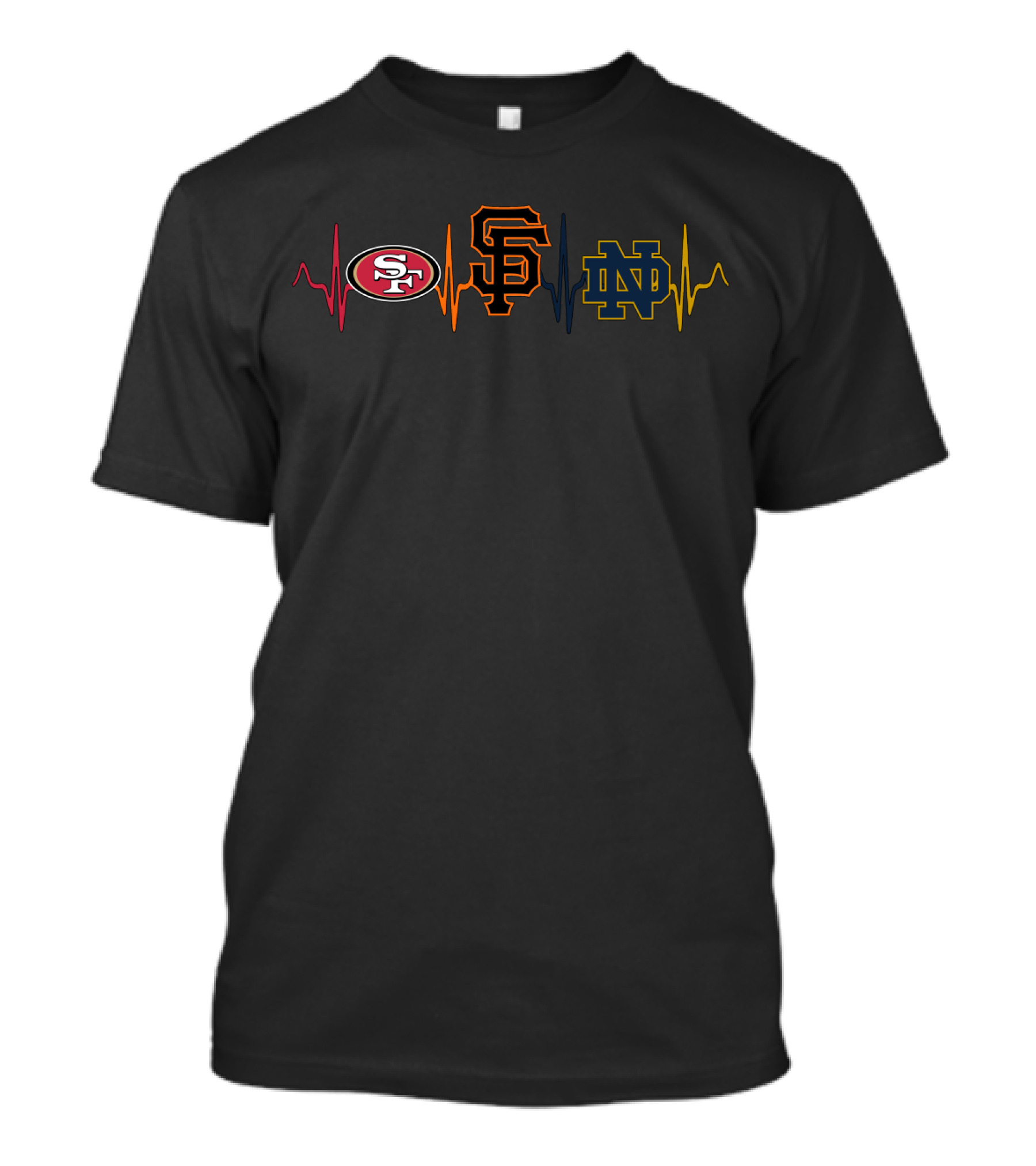 49ers Giants Notre Dame Pulse Combo T-Shirt