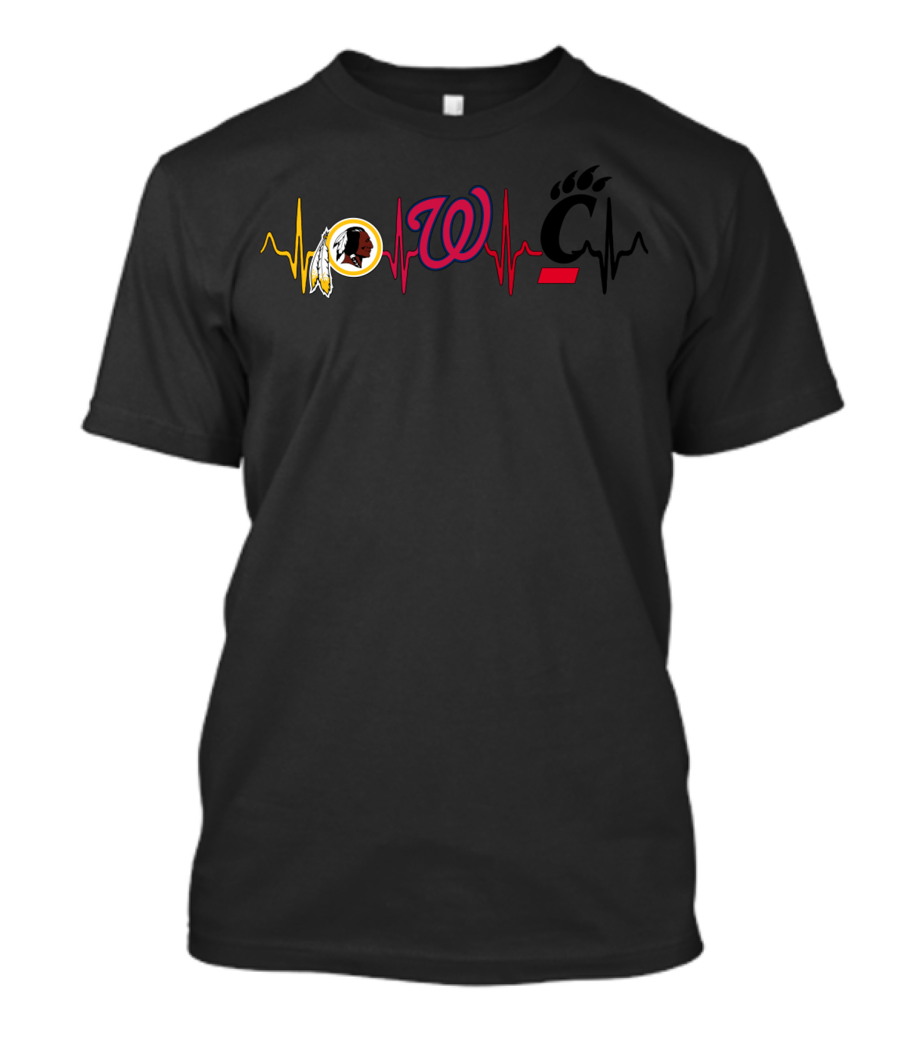 Love Redskins Nationals Cincinnati Bearcats T-Shirt