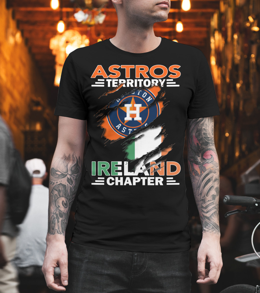 Astros Territory Ireland Chapter Houston Astros Logo Irish Flag T-Shirt