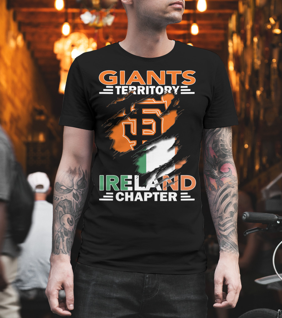Giants Territory Ireland Chapter Sf Giants Irish Flag T-Shirt