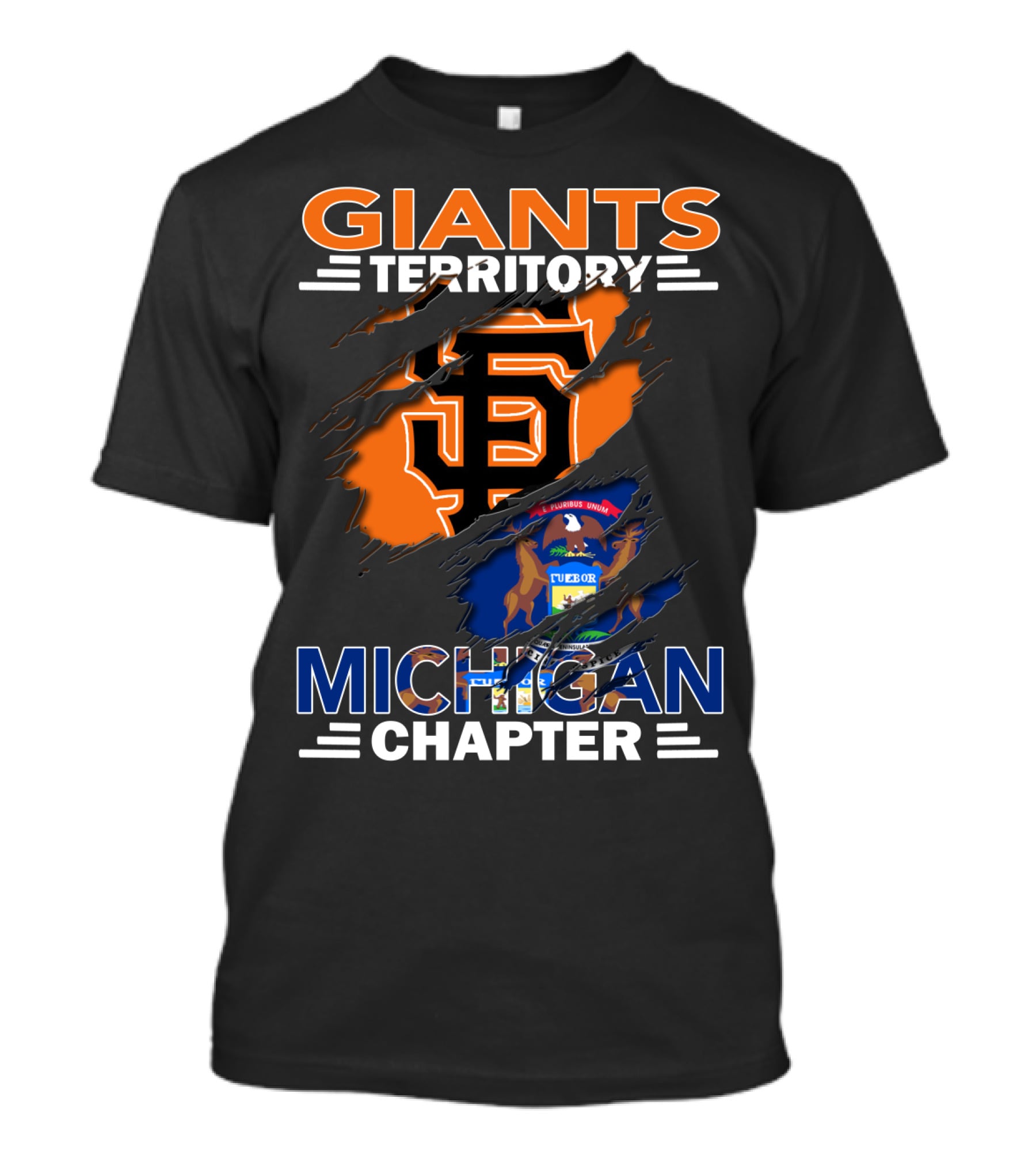 Giants Territory Michigan Chapter Sf Giants Detroit Connection T-Shirt