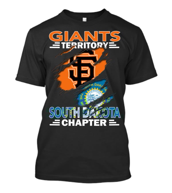 Giants Territory San Francisco South Dakota Chapter Logo And State Seal T-Shirt