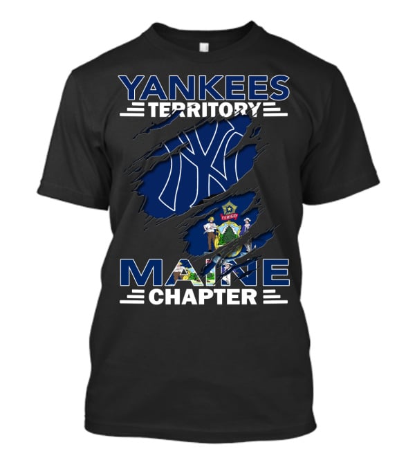 Yankees Territory Maine Chapter Emblem With State Seal T-Shirt