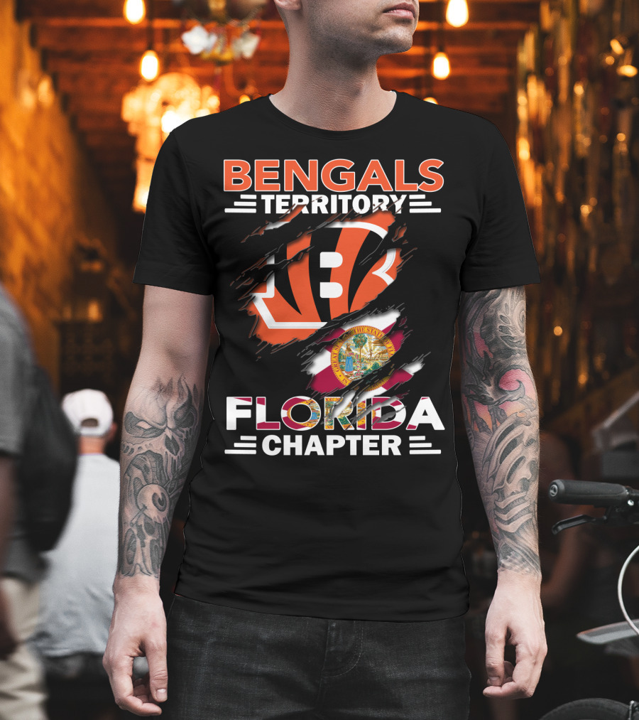 Bengals Territory Florida Chapter B Logo And State Seal T-Shirt