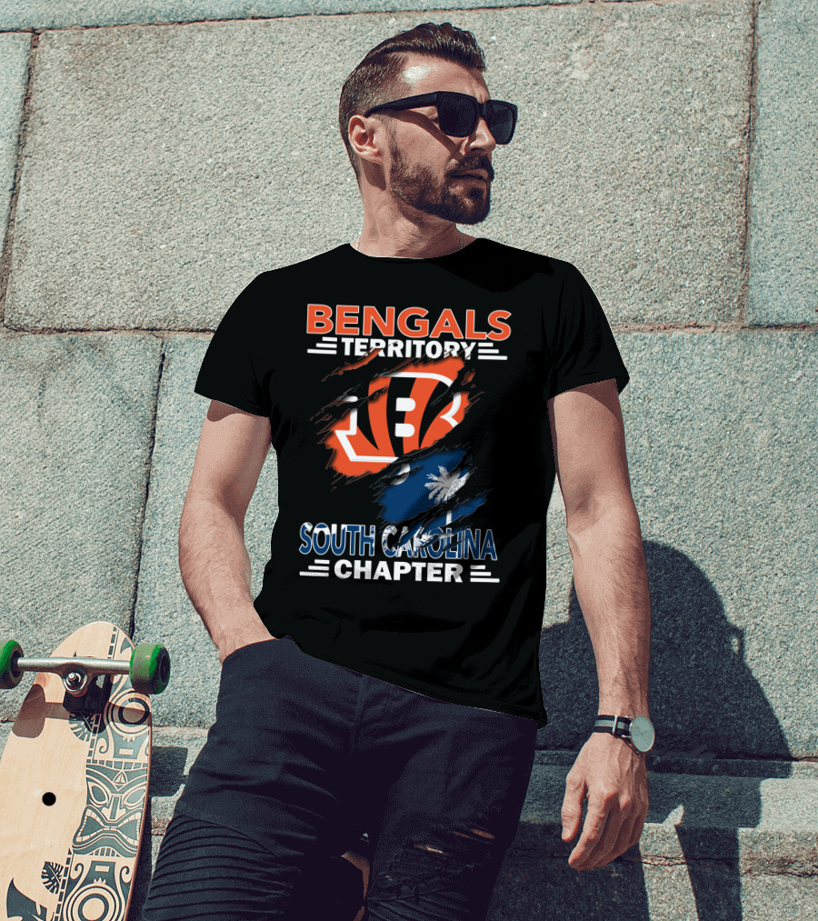 Bengals Territory South Carolina Chapter Palm Tree Claw T-Shirt